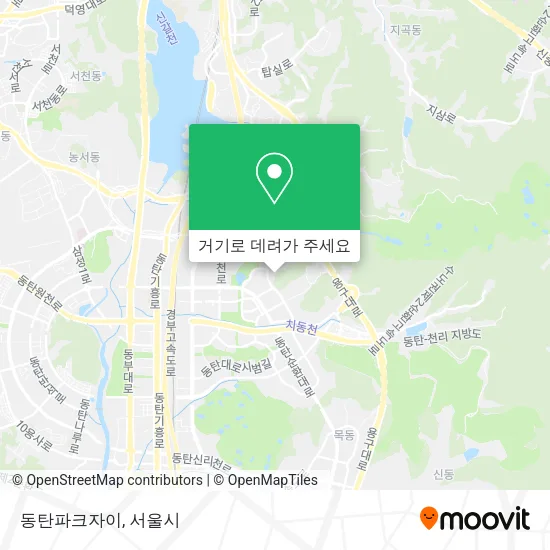 동탄파크자이 지도
