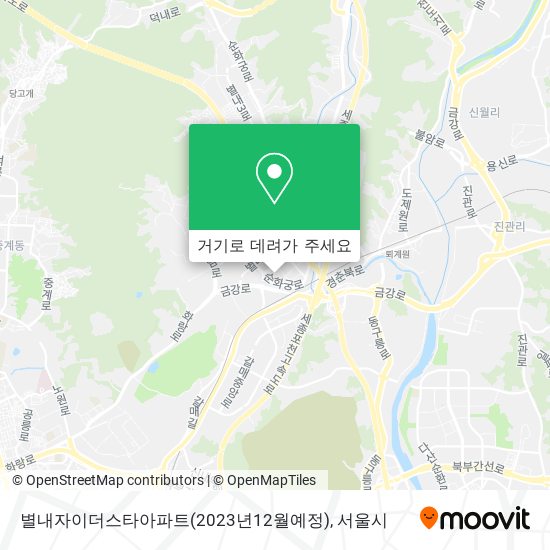 별내자이더스타아파트(2023년12월예정) 지도