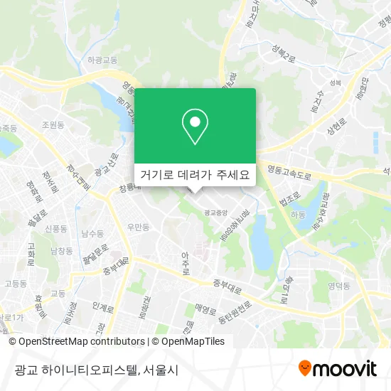 광교 하이니티오피스텔 지도