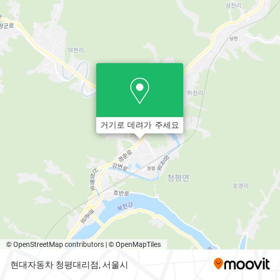 현대자동차 청평대리점 지도