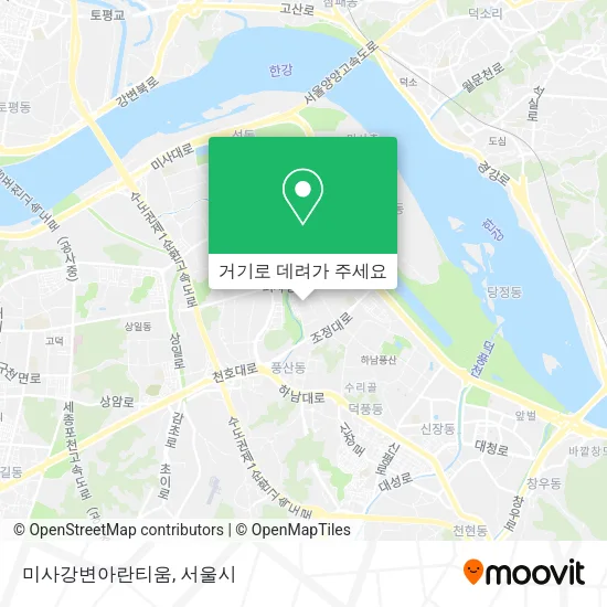 미사강변아란티움 지도
