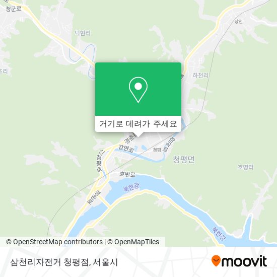 삼천리자전거 청평점 지도