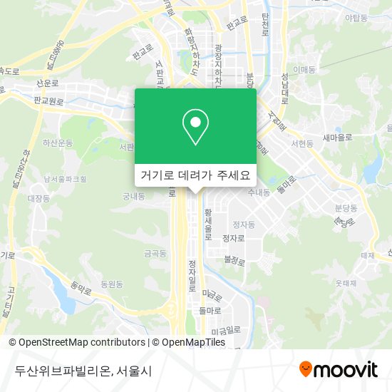 두산위브파빌리온 지도