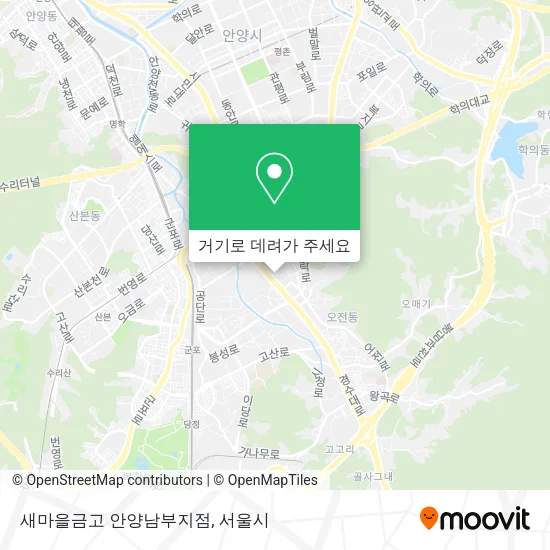 새마을금고 안양남부지점 지도