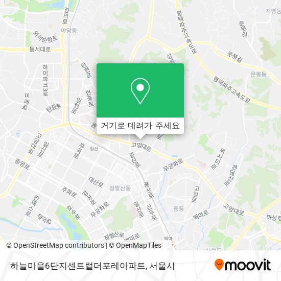 하늘마을6단지센트럴더포레아파트 지도