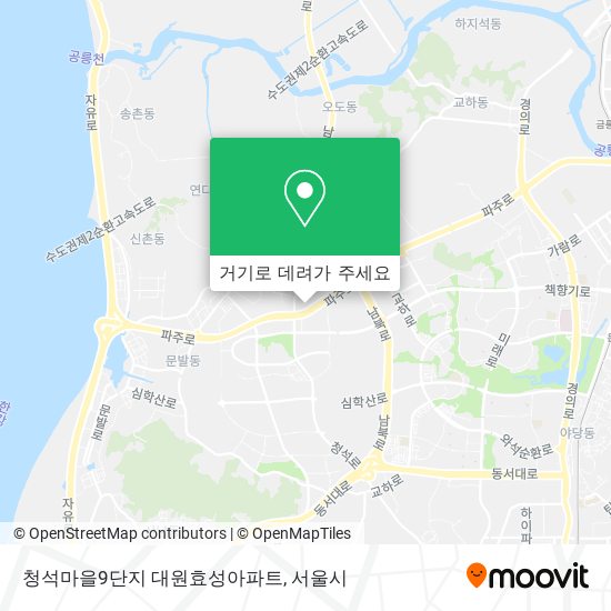 청석마을9단지 대원효성아파트 지도