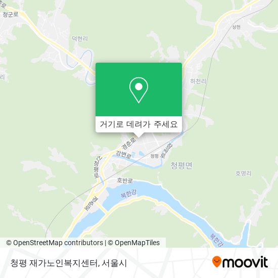 청평 재가노인복지센터 지도