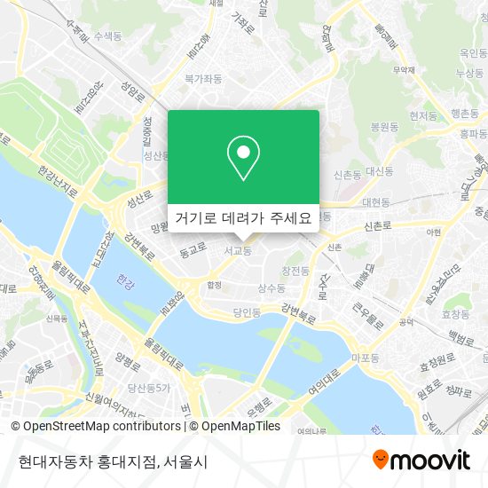 현대자동차 홍대지점 지도