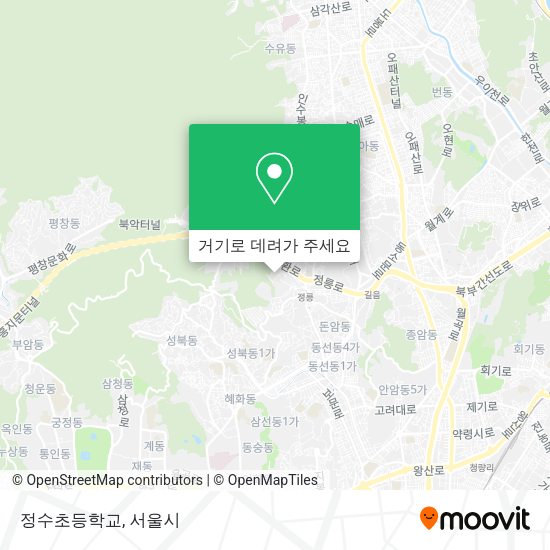 정수초등학교 지도