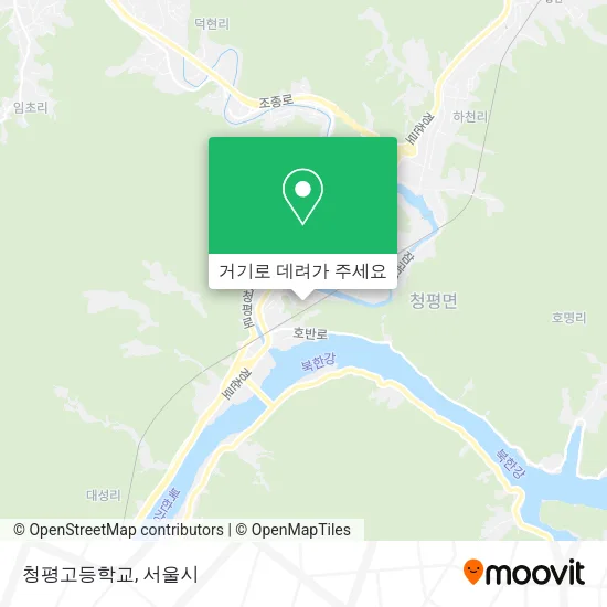 청평고등학교 지도