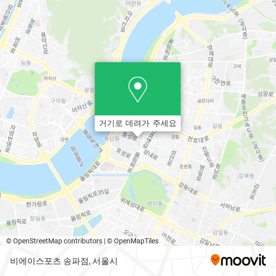비에이스포츠 송파점 지도