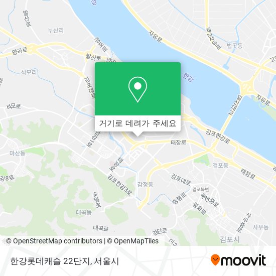 한강롯데캐슬 22단지 지도