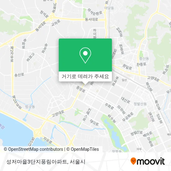 성저마을3단지풍림아파트 지도