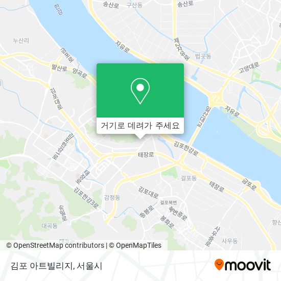 김포 아트빌리지 지도