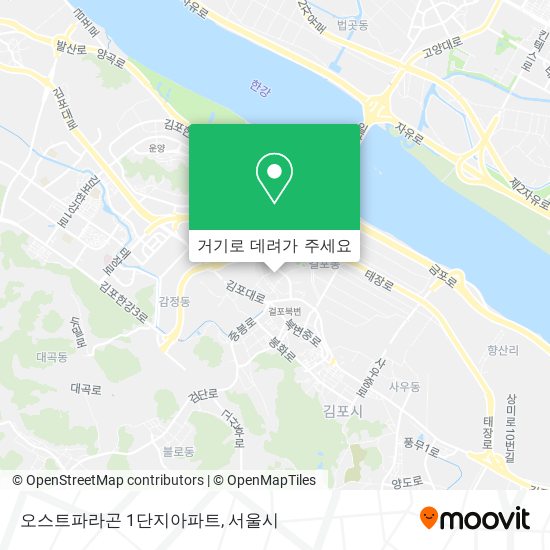 오스트파라곤 1단지아파트 지도