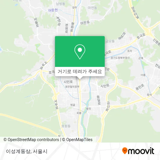 이성계동상 지도