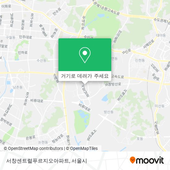 서창센트럴푸르지오아파트 지도