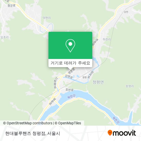 현대블루핸즈 청평점 지도