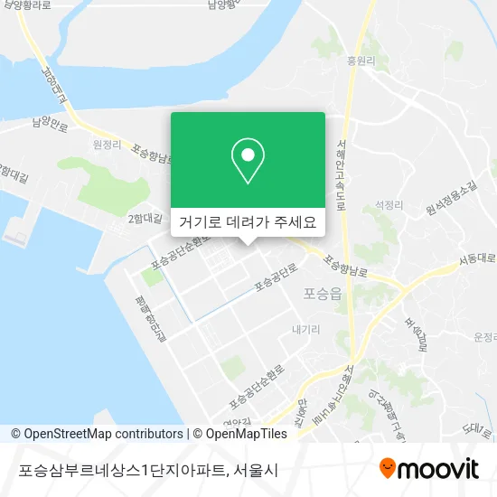 포승삼부르네상스1단지아파트 지도