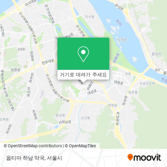 옵티마 하남 약국 지도