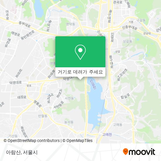 아람산 지도