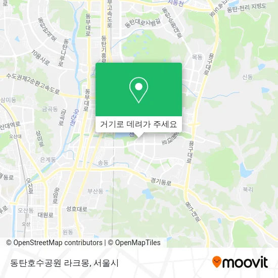 동탄호수공원 라크몽 지도