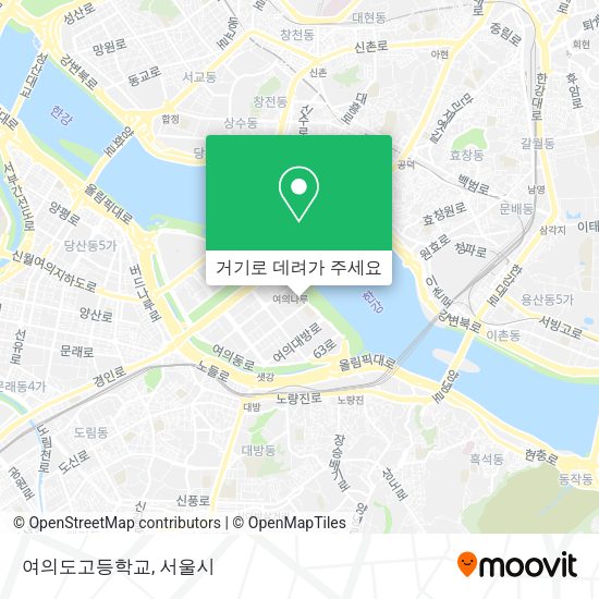 여의도고등학교 지도