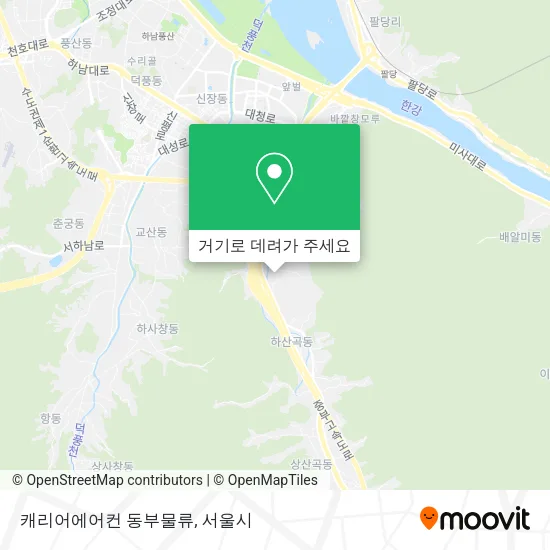 캐리어에어컨 동부물류 지도