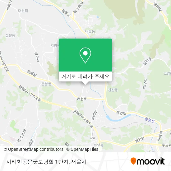 사리현동문굿모닝힐 1단지 지도