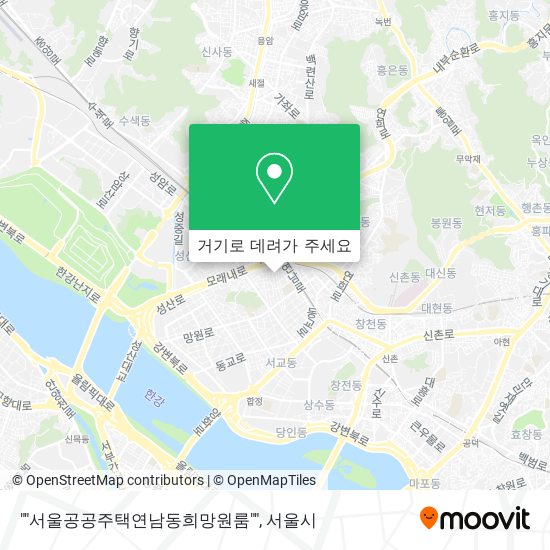 ""서울공공주택연남동희망원룸"" 지도