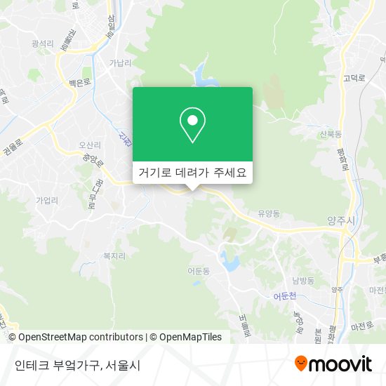 인테크  부엌가구 지도