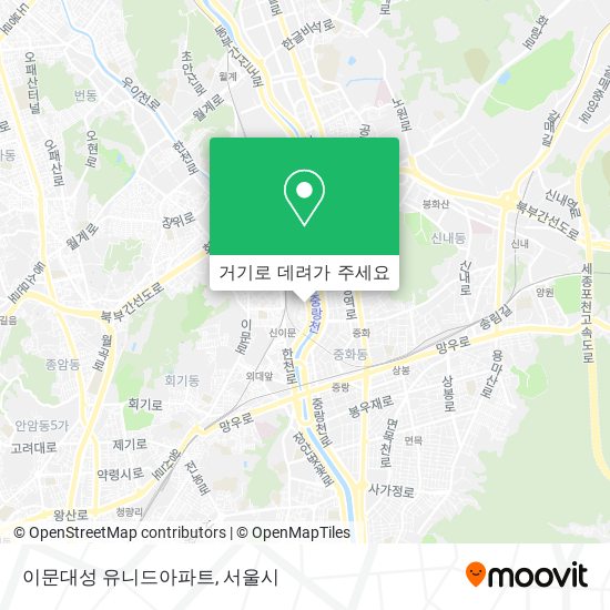 이문대성 유니드아파트 지도