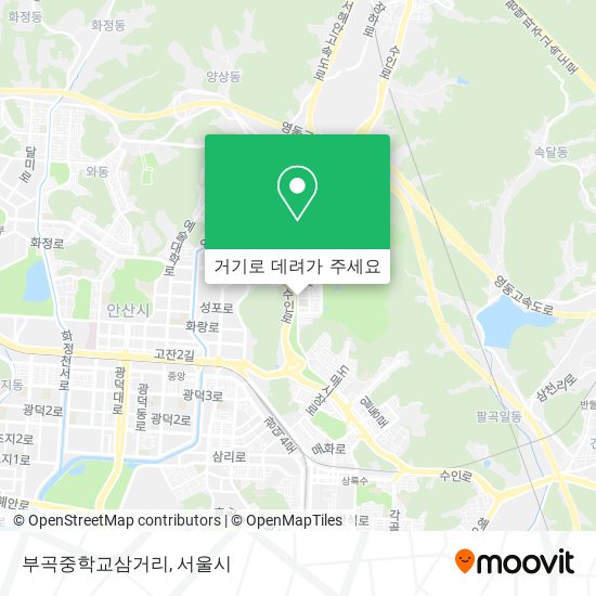 부곡중학교삼거리 지도