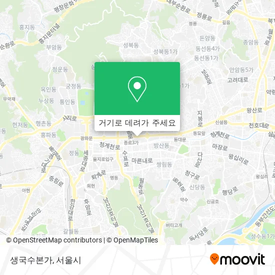 생국수본가 지도