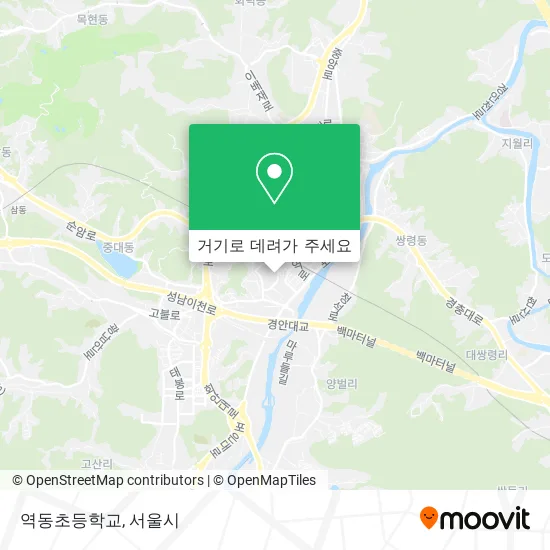 역동초등학교 지도