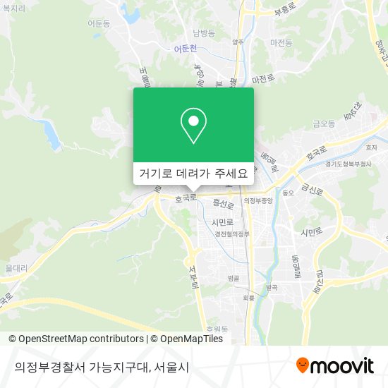 의정부경찰서 가능지구대 지도