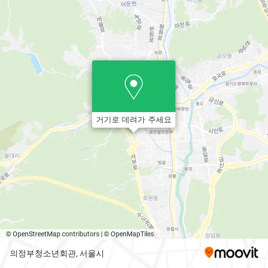 의정부청소년회관 지도
