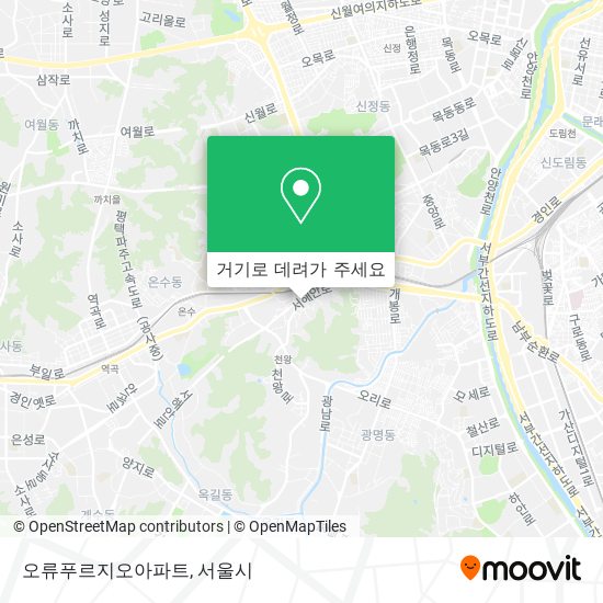 오류푸르지오아파트 지도