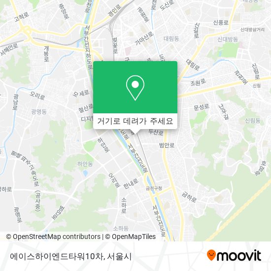 에이스하이엔드타워10차 지도