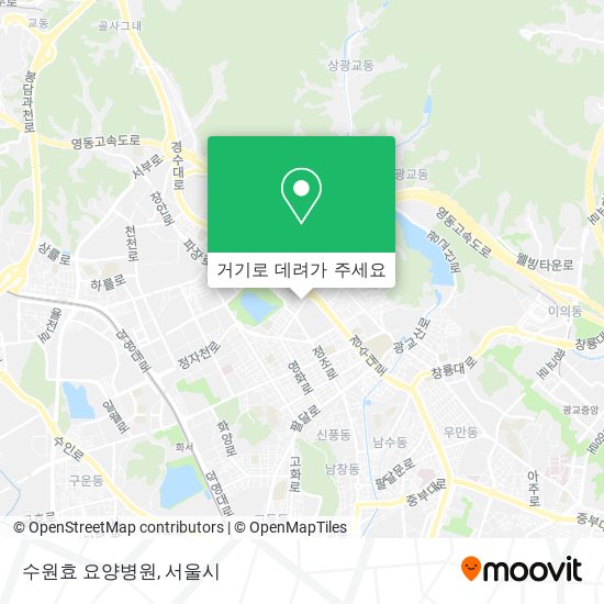 수원효 요양병원 지도