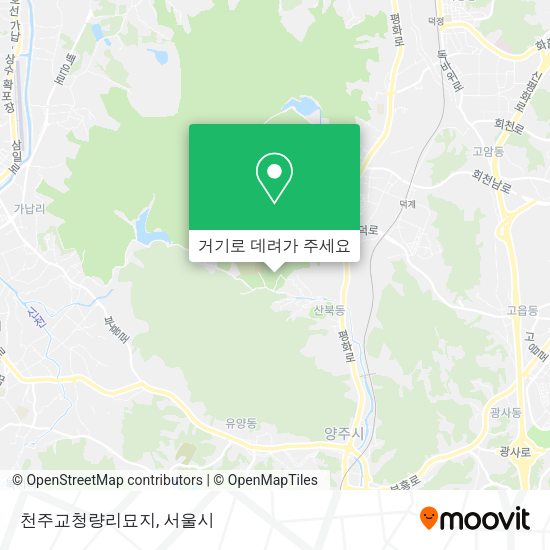 천주교청량리묘지 지도