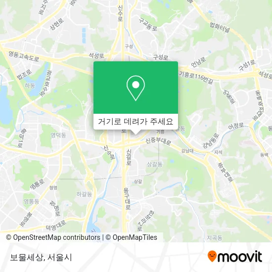 보물세상 지도