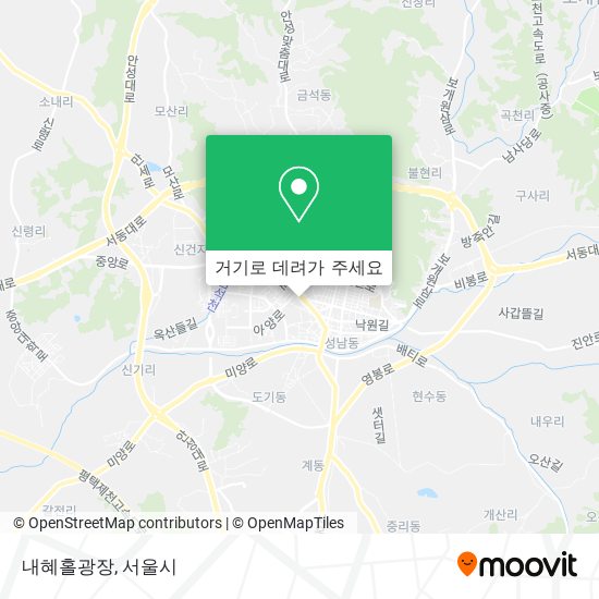 내혜홀광장 지도
