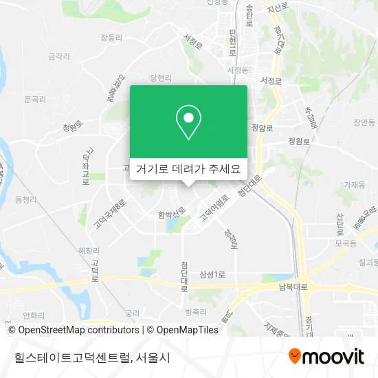 힐스테이트고덕센트럴 지도