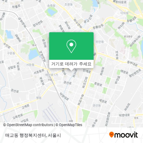 매교동 행정복지센터 지도