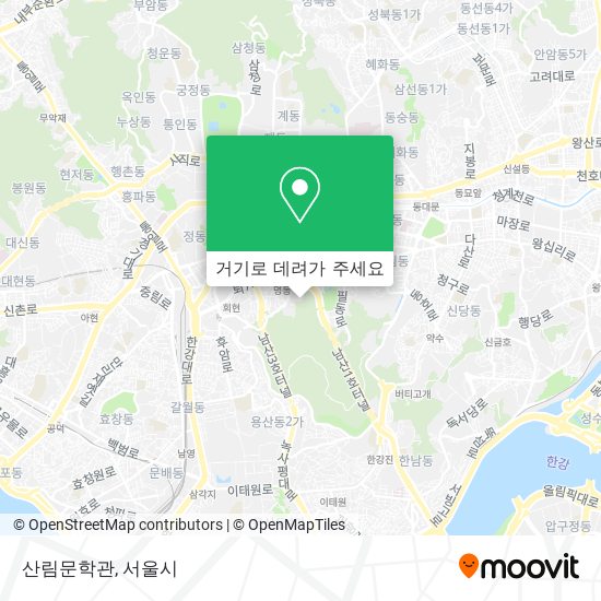 산림문학관 지도