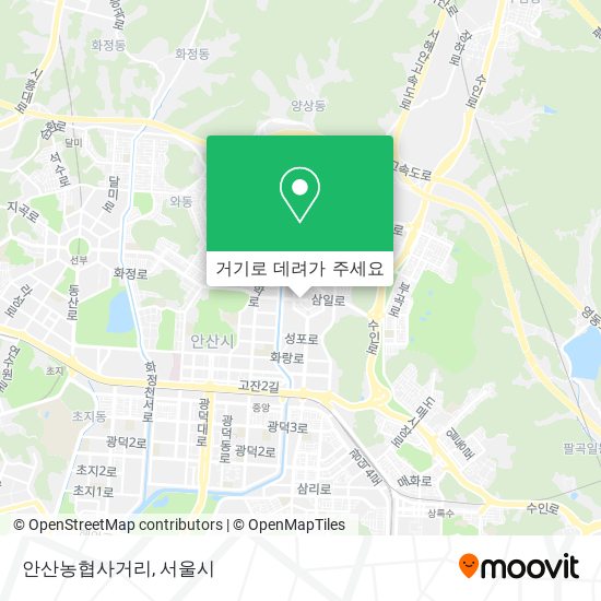 안산농협사거리 지도