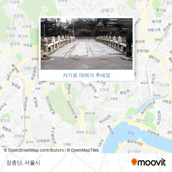 장충단 지도