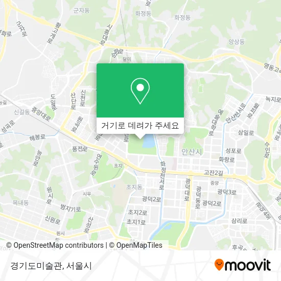 경기도미술관 지도