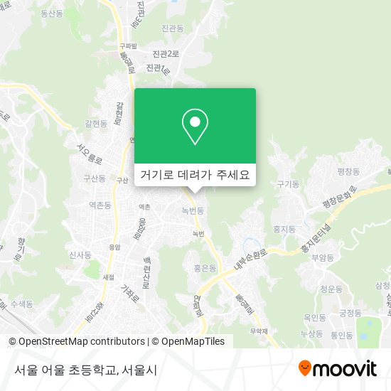 서울 어울 초등학교 지도